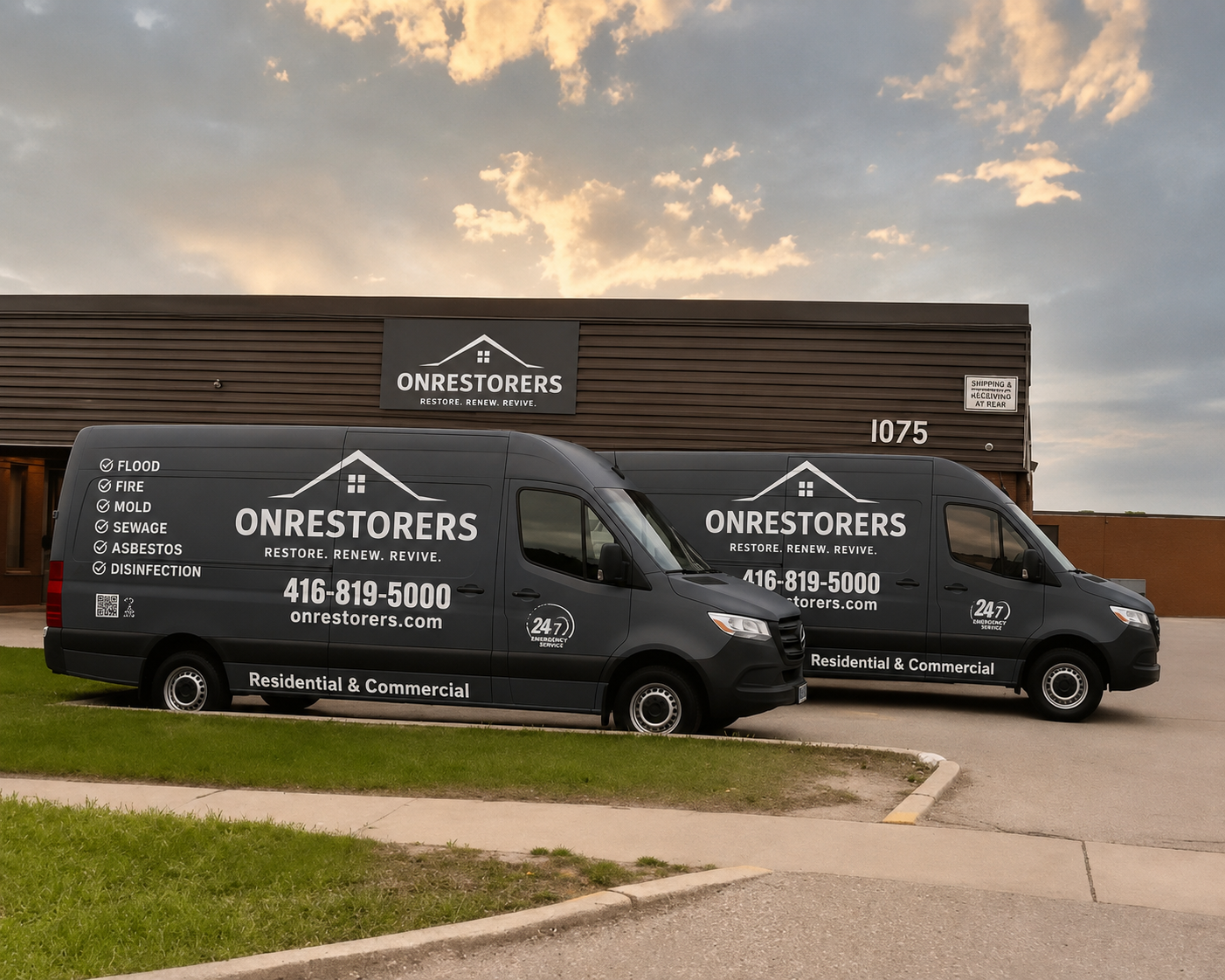 ONRESTORERS restoration team and service fleet
